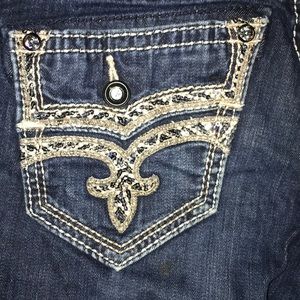 dark wash-rock revival jeans-size 27